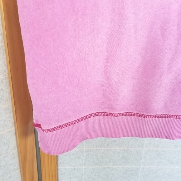 Hollister 90s Style Muscle Hoodie Top Size XS Pink Distressed - Picture 5 of 6